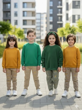شلوار کتان کاغذی بچگانه کد:7056