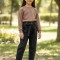 شلوار جین کمربند دار کد:7061