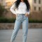 شلوار جین مام استایل زنانه کد 7096