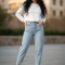 شلوار جین مام استایل زنانه کد 7086