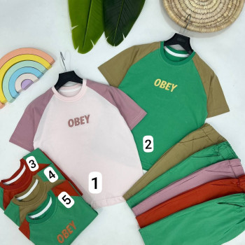 ست تیشرت و شلوارک OBEY کد:1093