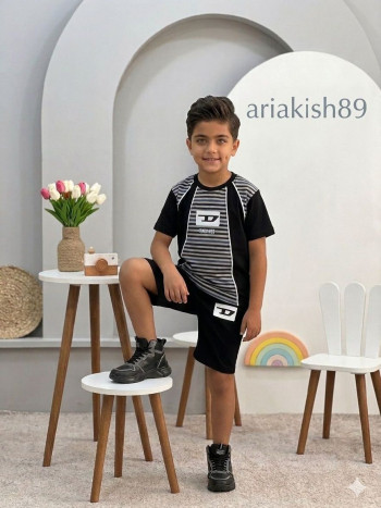 ست تیشرت و شلوارک کد 10399