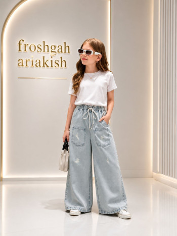 شلوار بگ جین  کد 70503