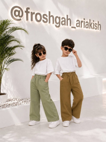 شلوار بگ کتان اسپرت کد 70495